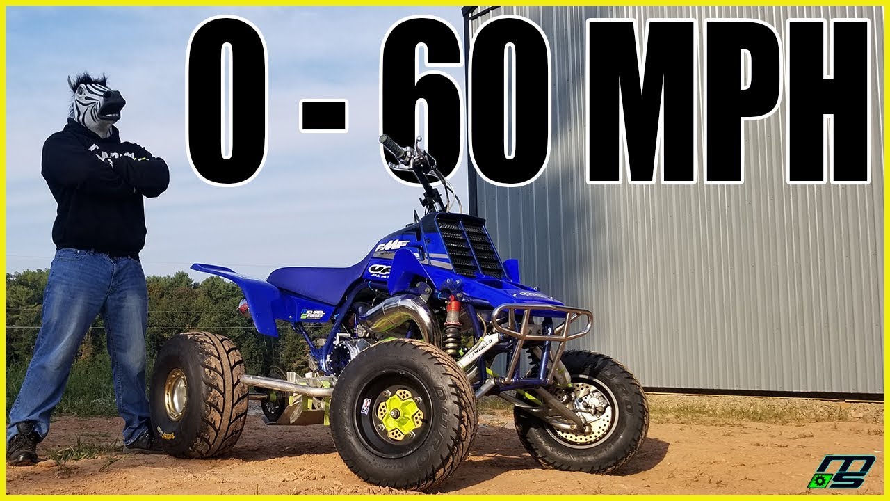 Yamaha Banshee 4mil 0 - 60 MPH (Results surprised me)