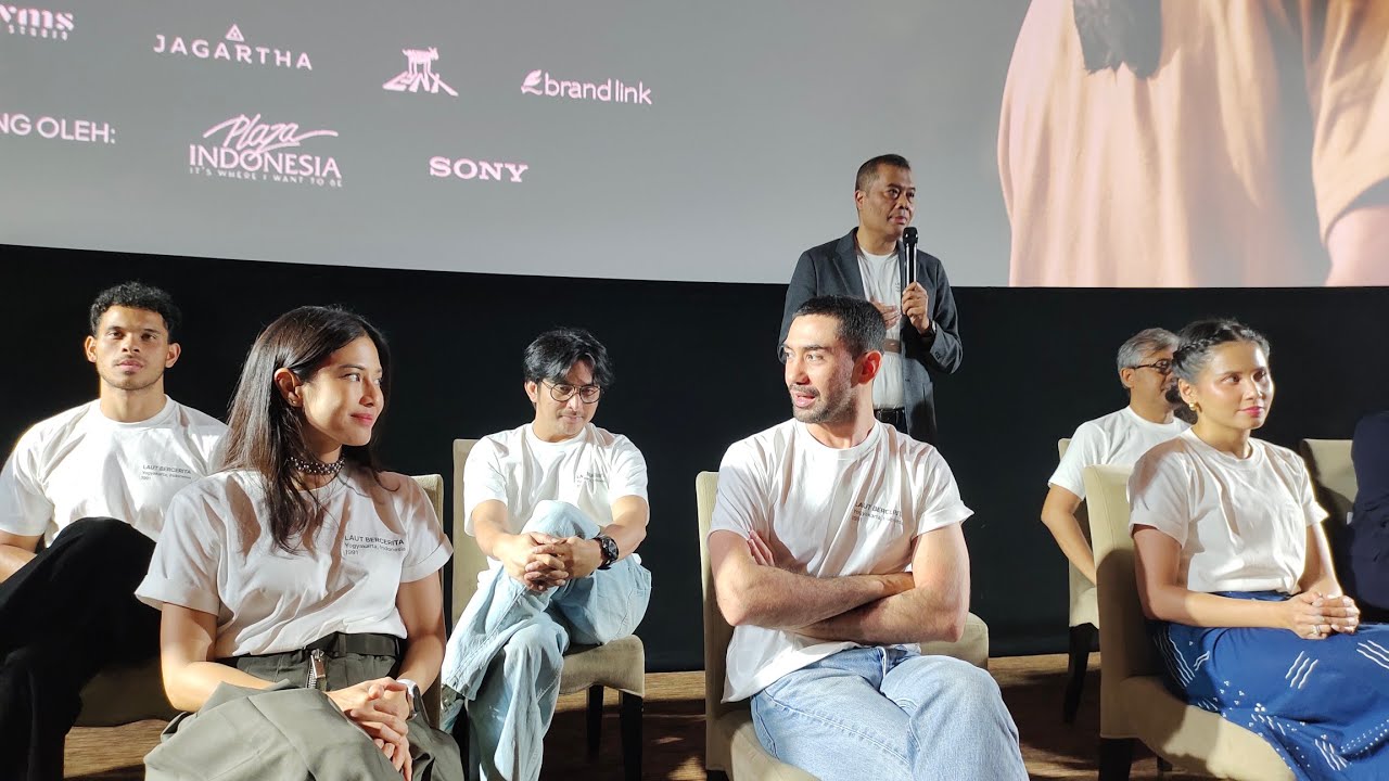REZA RAHADIAN, DIANSASTROWARDOYO, YUNITA SIREGAR KONFERENSI PERS TRAILER LAUT BERCERITA
