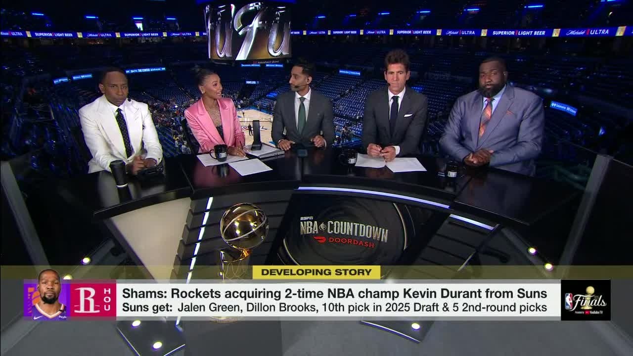 Kevin Durant trade reaction with the NBA Countdown crew