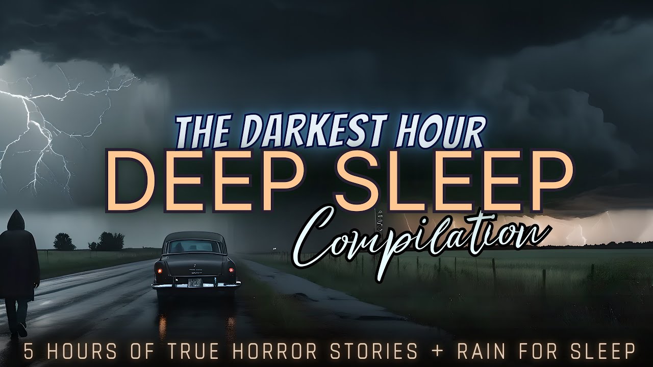 5 Hours of TRUE Scary Encounter stories + rain for sleep 💤 NO ADS, just stories & black screen