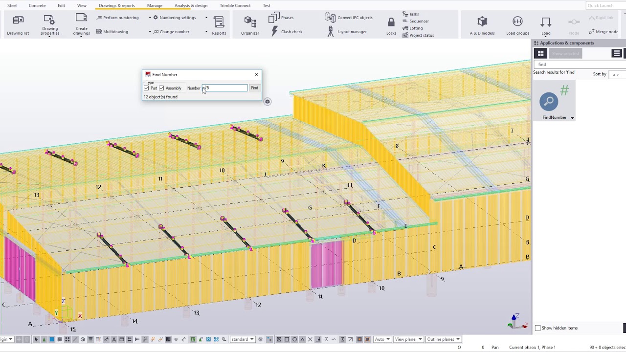 Tekla Tip - Find Number Tool