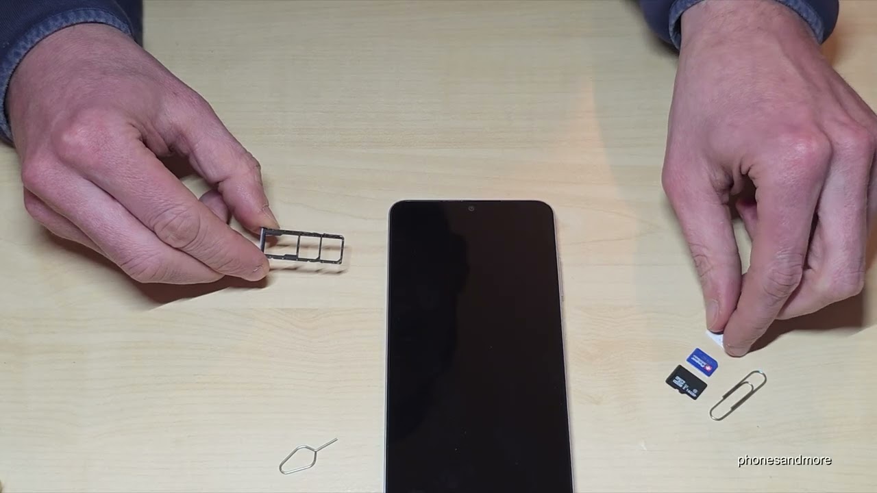 Samsung Galaxy A07: How to insert the SIM card? Installation of the 2 nano SIM cards