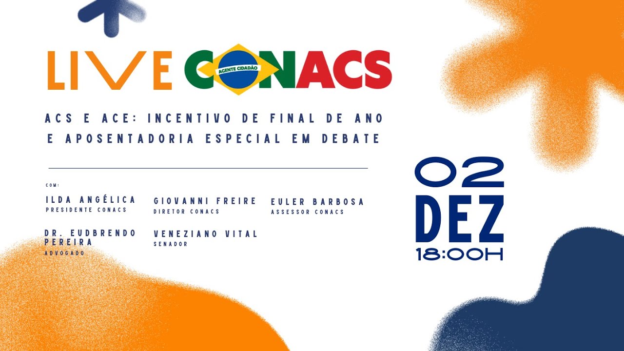 LIVE CONACS | INCENTIVO DE FIM DE ANO E APOSENTADORIA ESPECIAL EM DEBATE