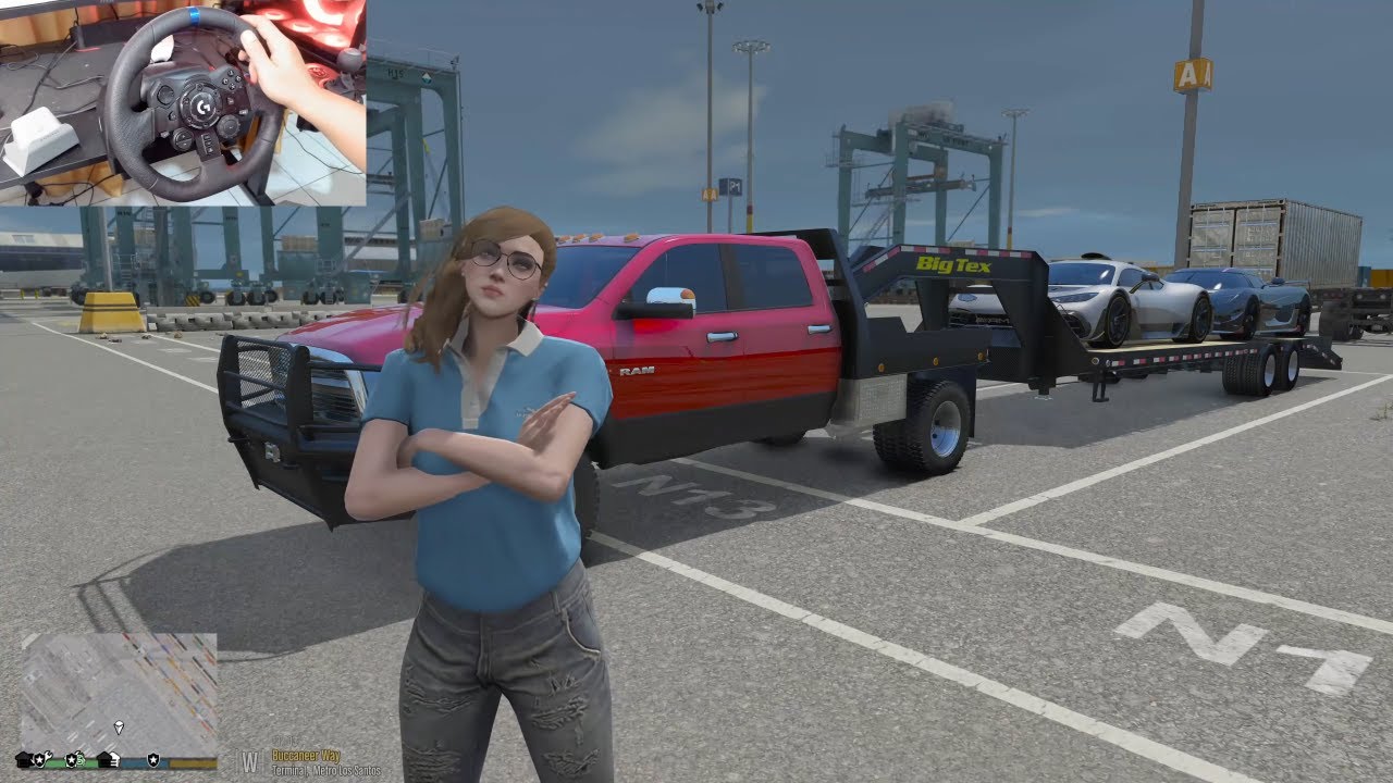 Hauling $5M Hypercars to a Movie Set! | GTA 5 Transporter Job!