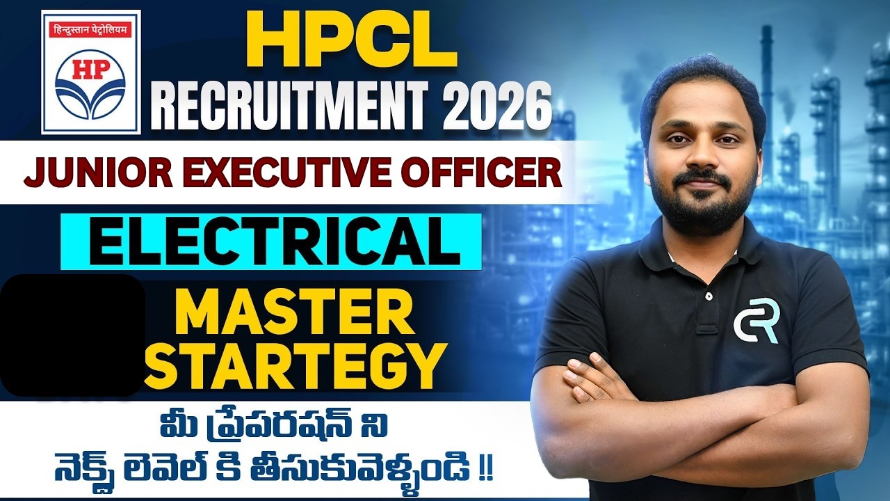 HPCL Junior Executive Officer 2026 | Smart Preparation Strategy | Electrical Engineering | Telugu
