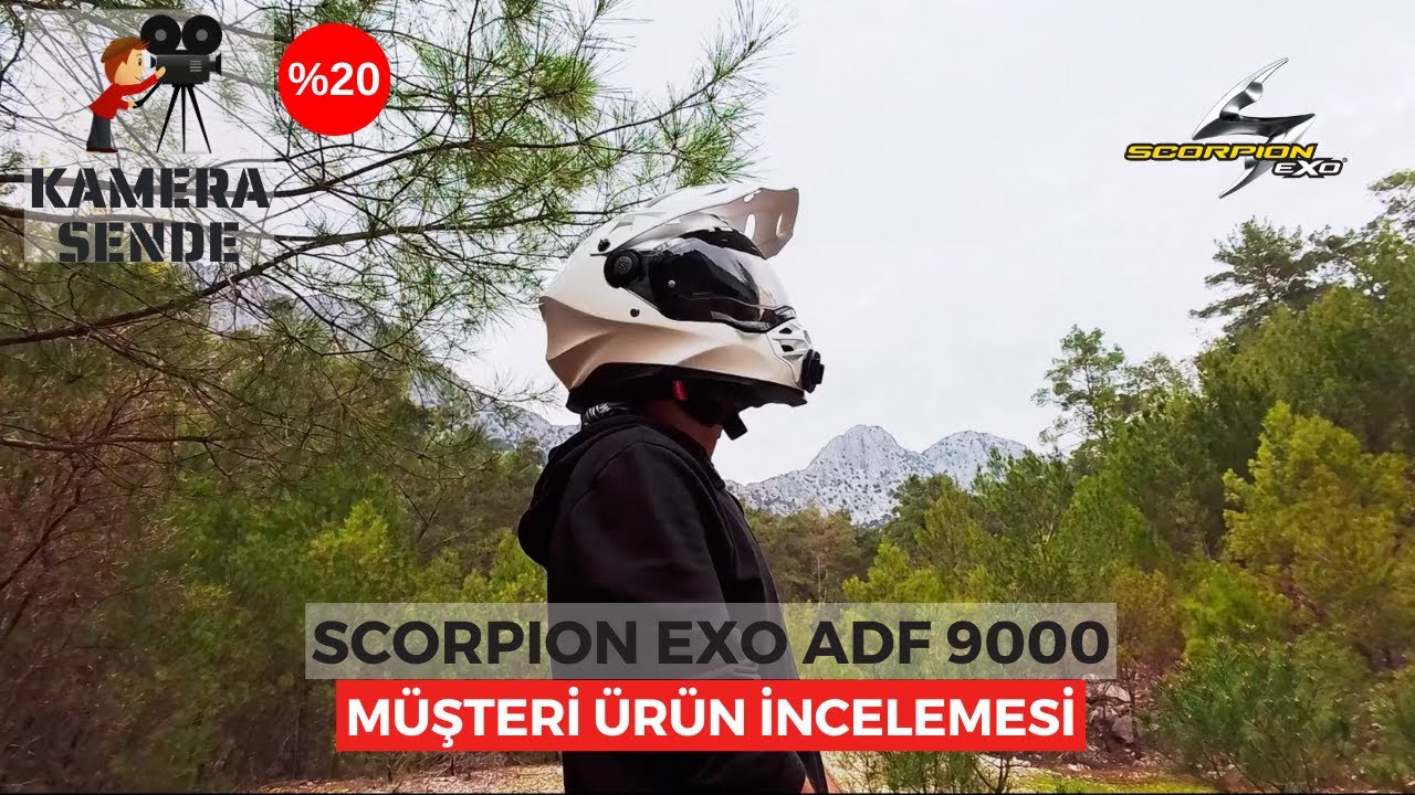 Kamera Sende - Scorpion Exo ADF 9000 Kask İnceleme - motomax.com.tr