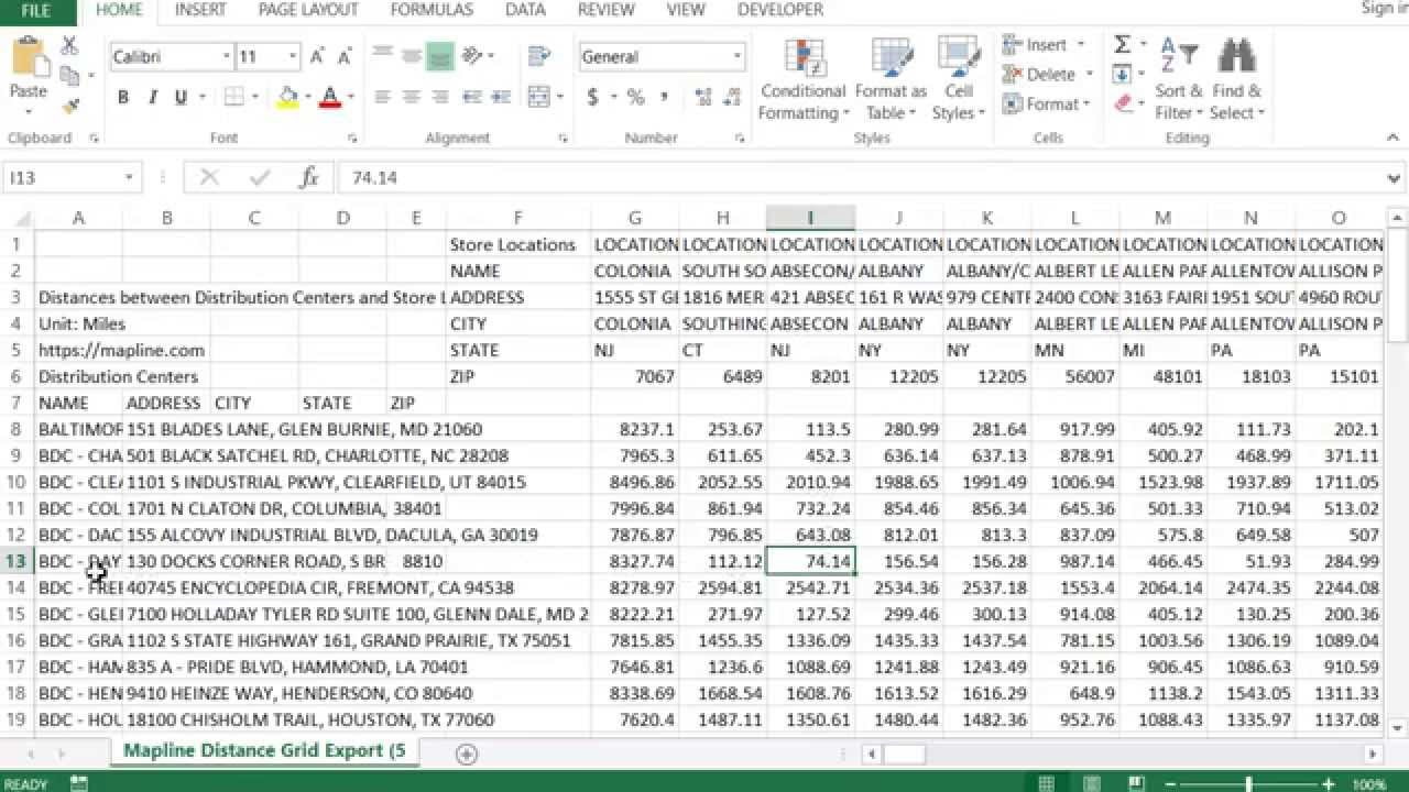 How to Calculate Distances Between Data Sets
