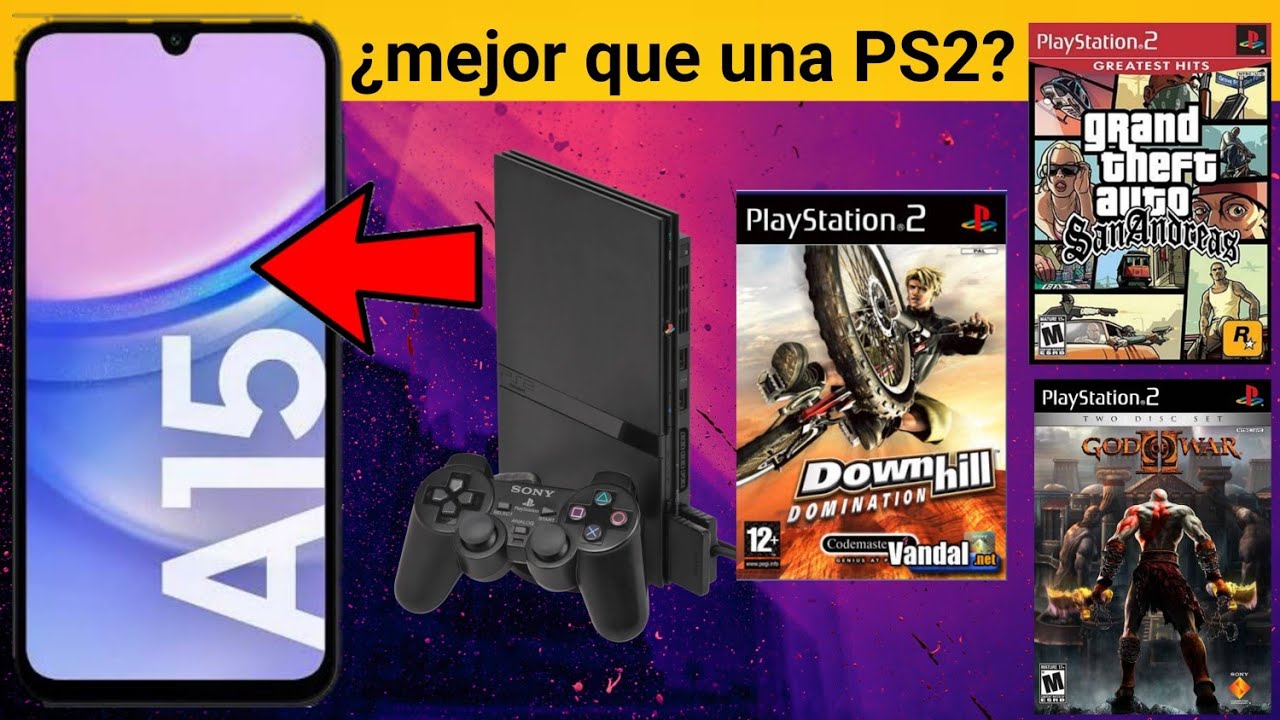 Samsung A15 emulando a la ps2