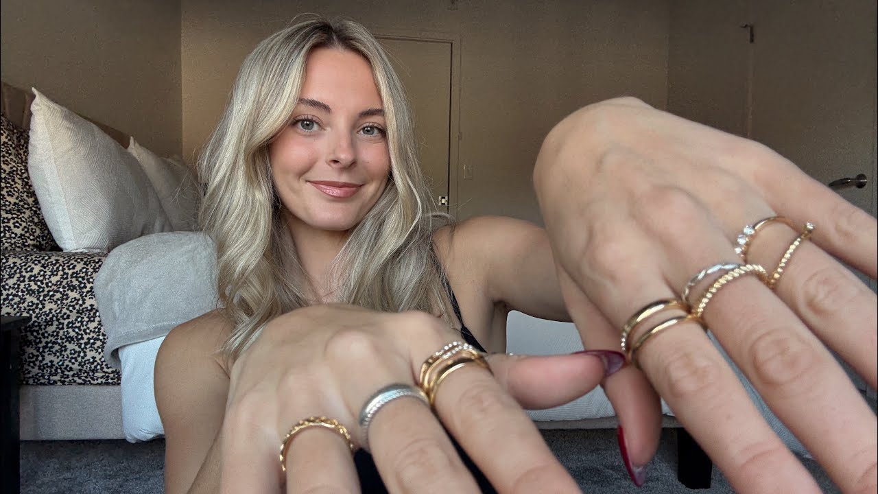 Ultimate Ring Sounds ASMR Video | Hand Movements & Sounds with RINGS 💍 (UPCLOSE) 