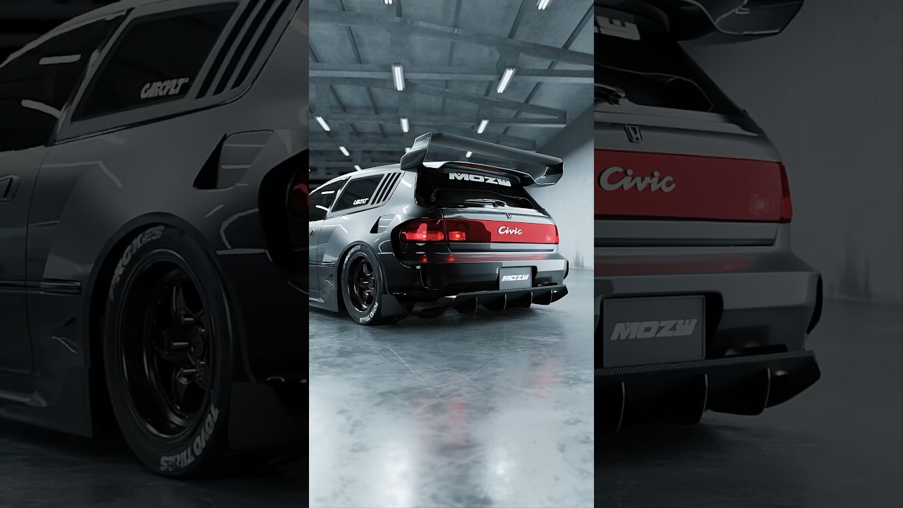EG-MOZY #honda #civic #hondacivic #vtec #widebody #custom #rendering