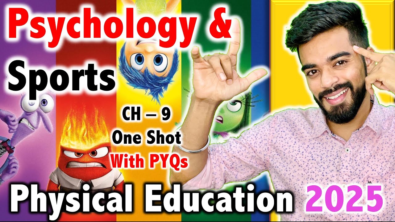 Psychology & Sports | CH - 9 | CBSE Class 12th 2025 Physical Education 🔥
