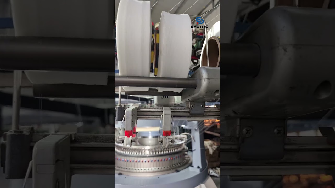 Double Jersey Rib and Interlock Circular Knitting Machine #needlework #cambox #aluminum