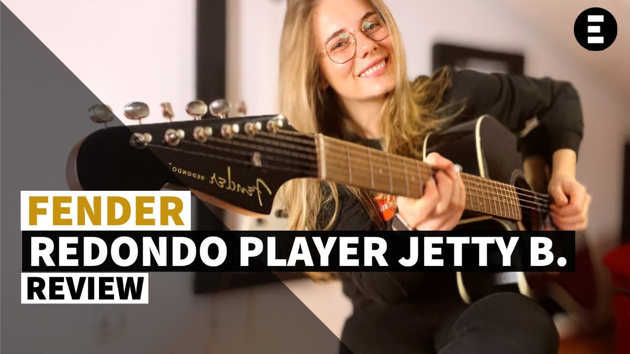Guitarra acústica Fender Redondo Player Jetty Black - teste de som | EGITANA.pt