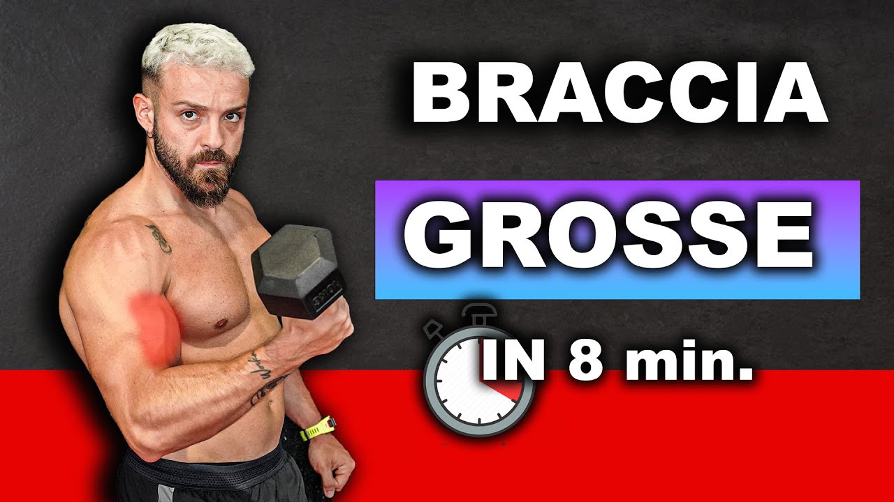 BRACCIA ENORMI CON DUE MANUBRI - allenamento completo