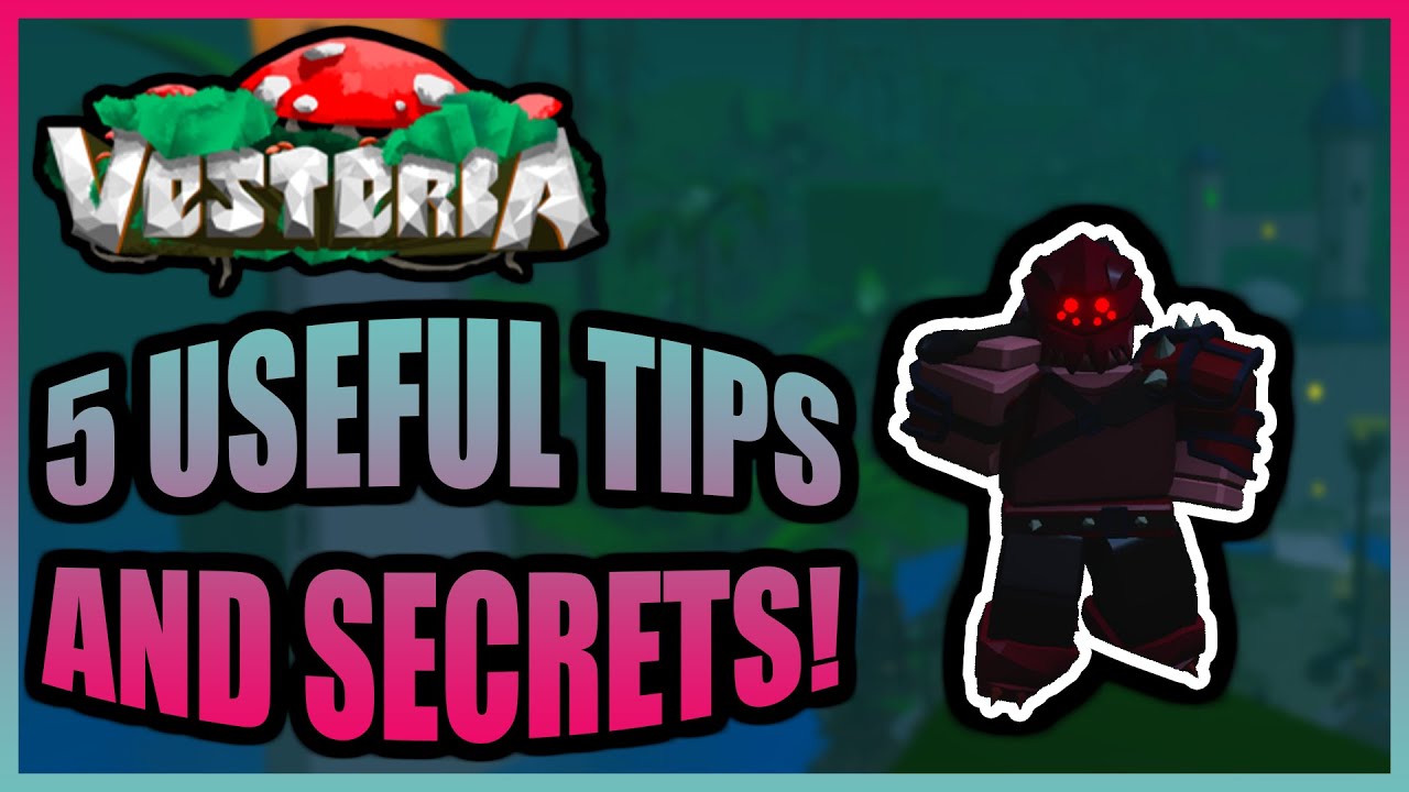 Vesteria - 5 Useful Tips and Secrets! (Training Dummies, Splitting Items, and More!)