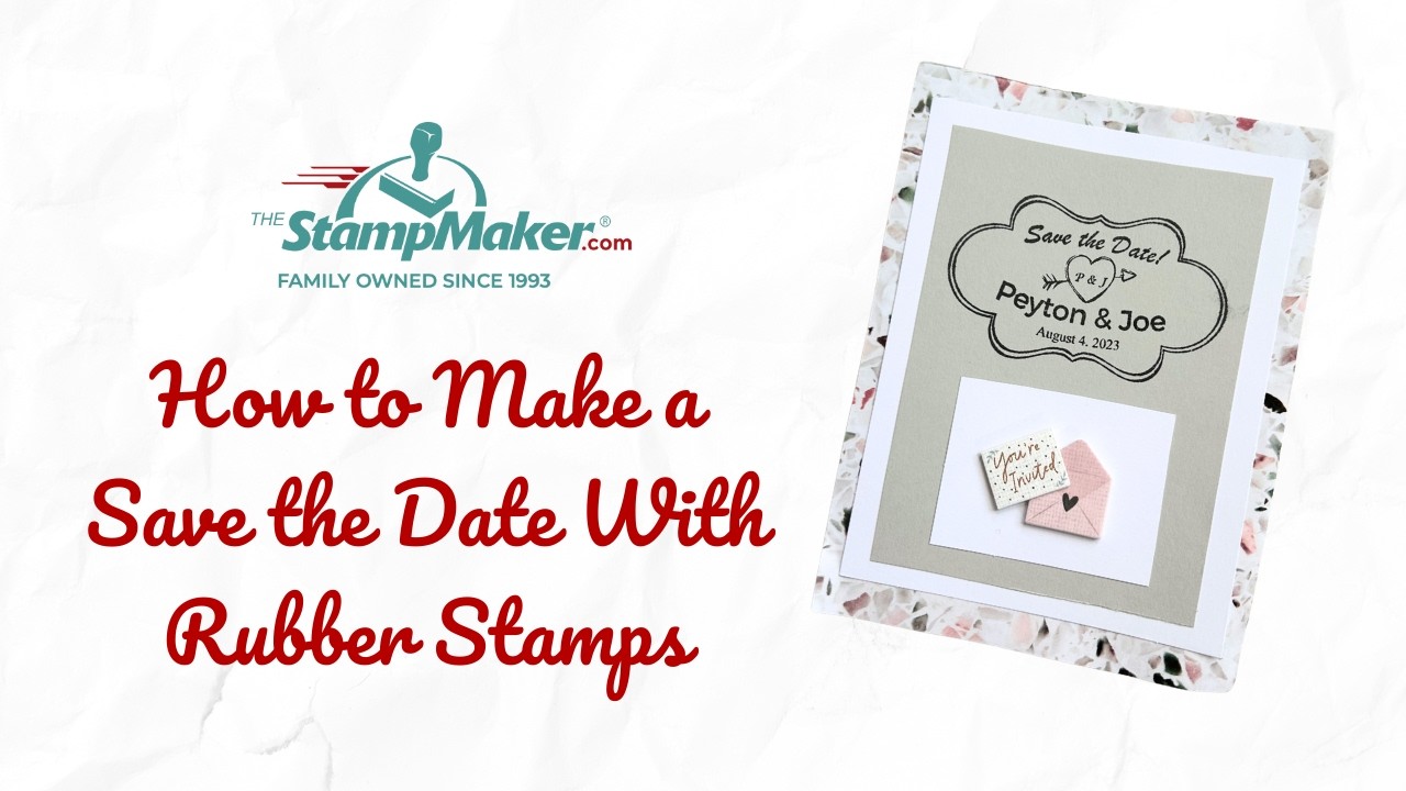 How to Make a Save the Date (with Rubber Stamps)