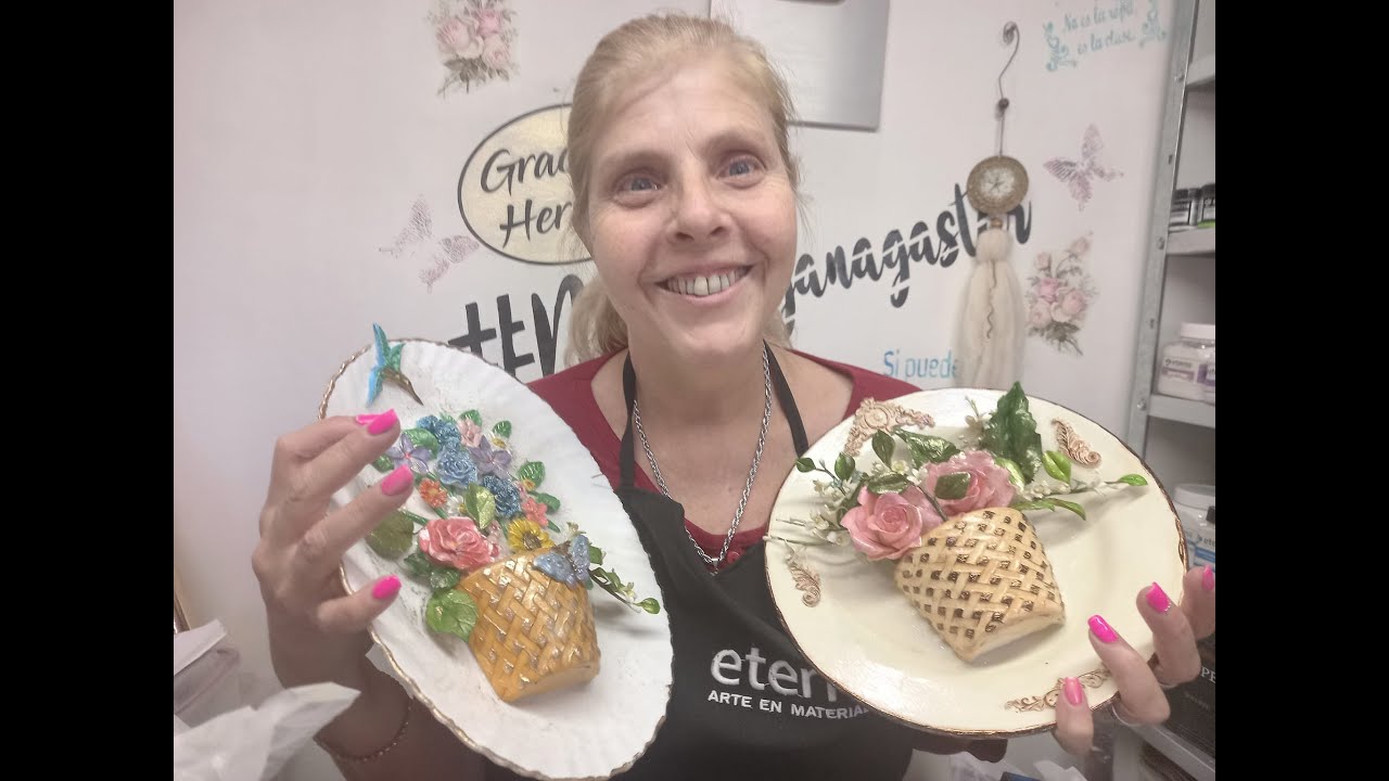 DECORACIONES FACILES , 3 IDEAS Con porcelana Fria!!  Recicla todo!!!