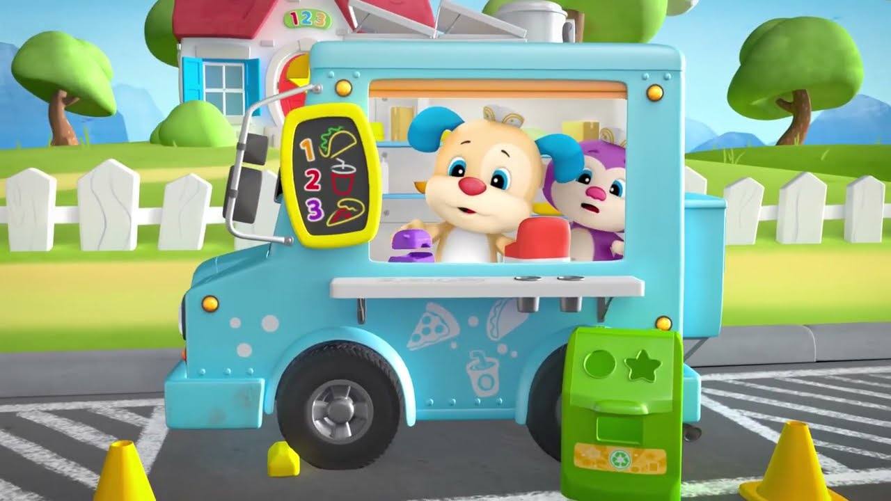 ¡El camión de comida del cachorro! 🎵 | Canciones de aprendizaje para niños pequeños