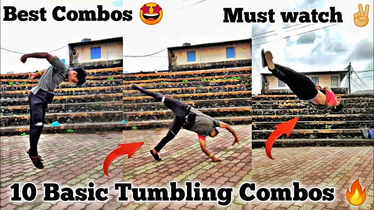 10 easy tumbling combo ✌😍 by //rajnish tumbling//