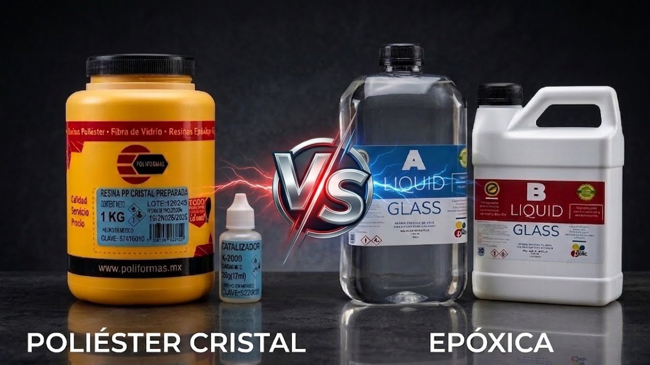 “Epóxica o poliéster cristal: cuál usar y para qué | Guía clara para principiantes”