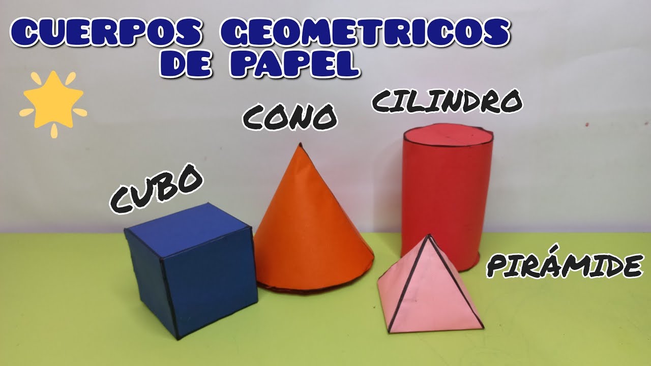 como hacer cuerpos geométricos. rápido y fácil