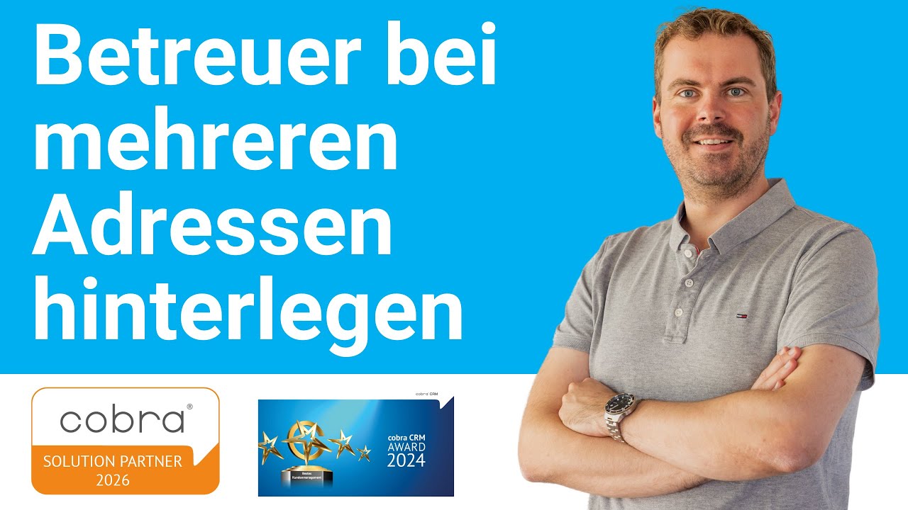 Betreuer bei mehreren Adressen hinterlegen