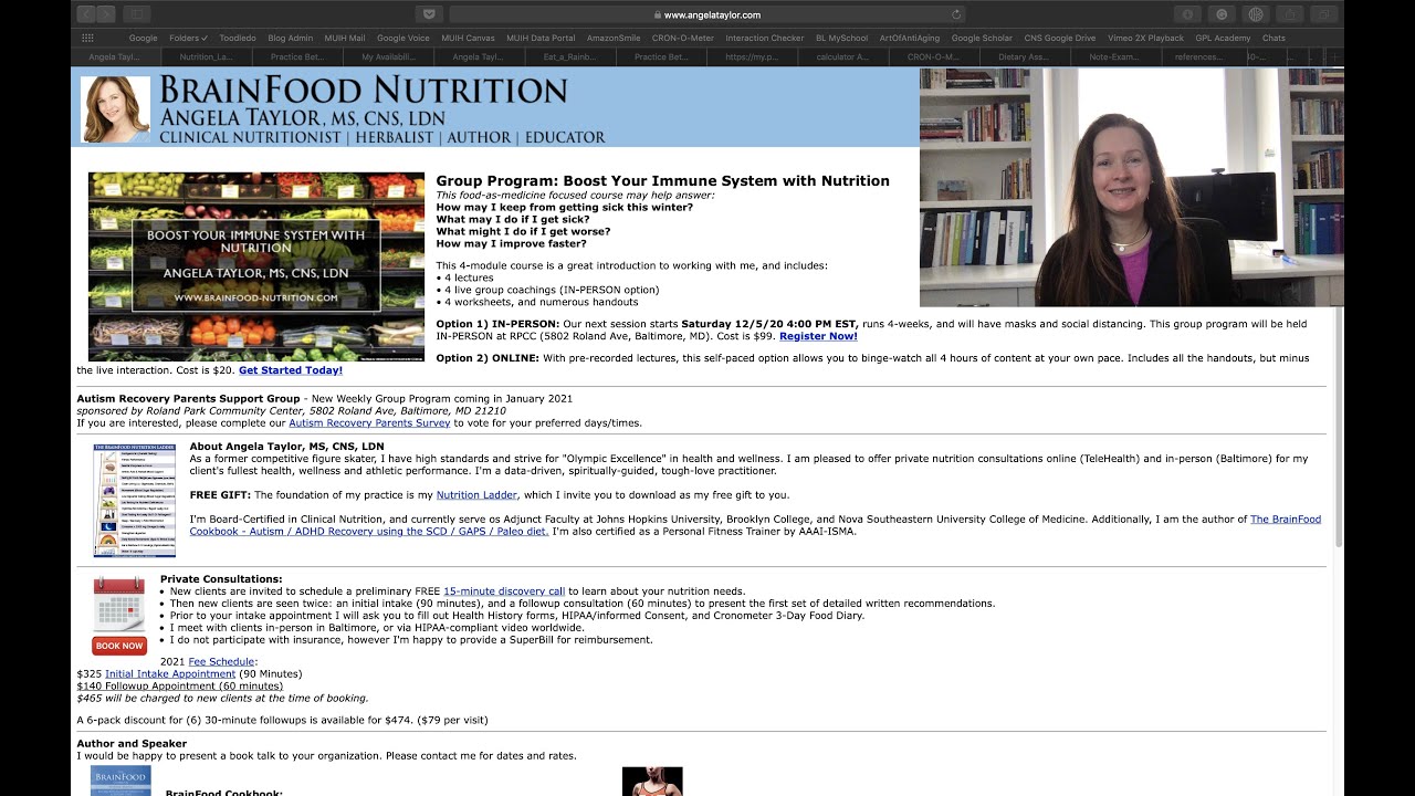 Working with a Doctor of Clinical Nutrition - Dr. Angela Taylor, DCN, MS, CNS, LDN, IFMCP