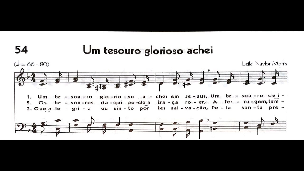 Hinário 5 CCB - Hino 054 - Um tesouro glorioso achei - Strings - Teclado Yamaha PSR S670
