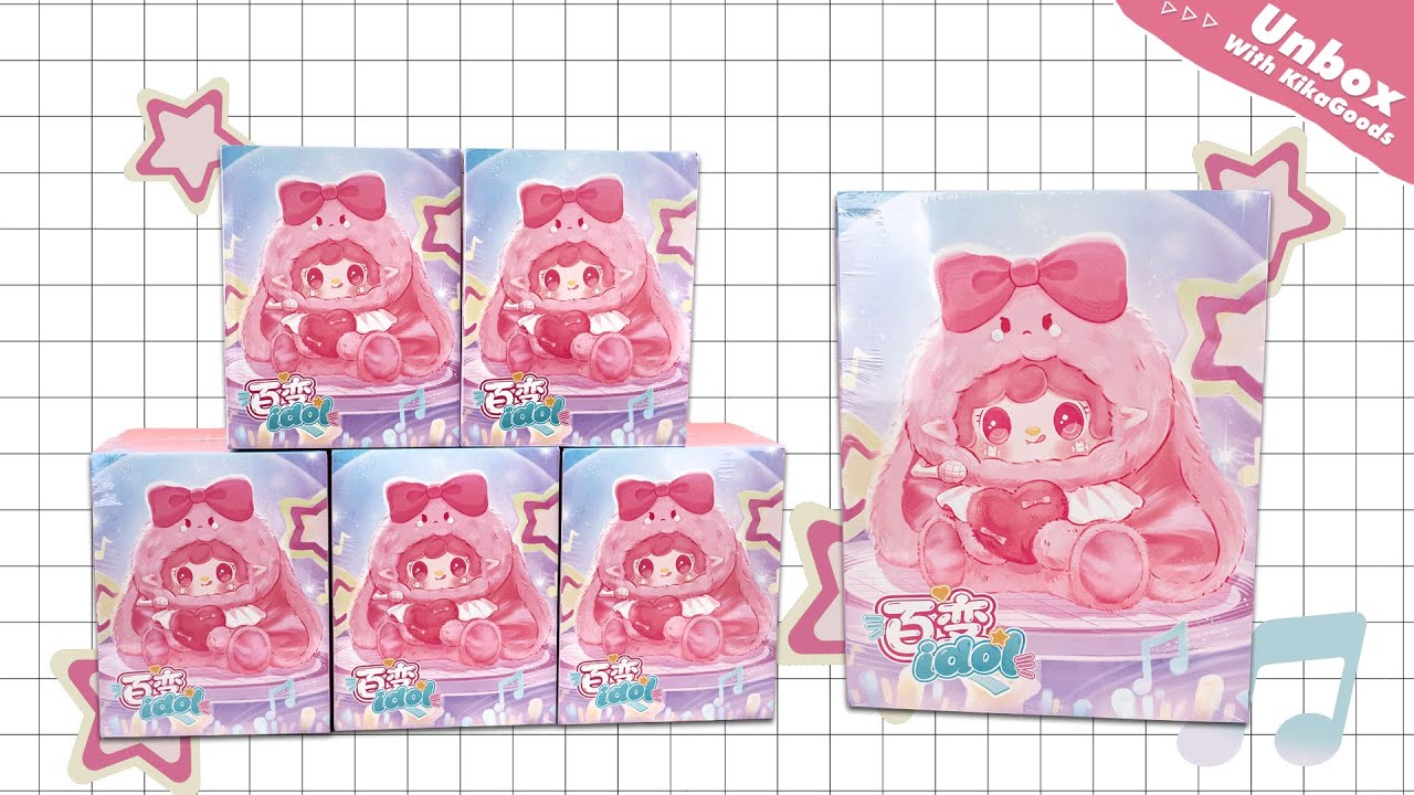 Unboxing Yooki Versatile Idol 400% Series Plush Vinyl Blind Box #kikagoods #asmr #unboxing #toys
