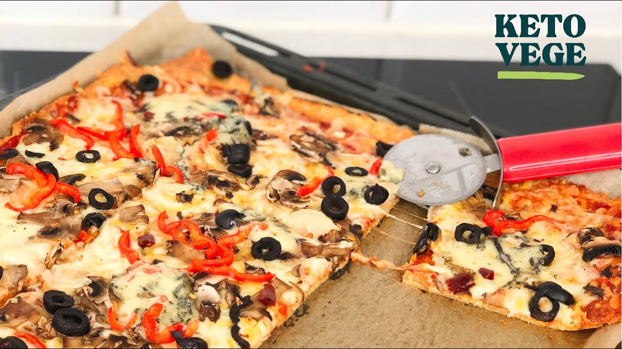 KETO WEGE  - Chrupiąca keto pizza