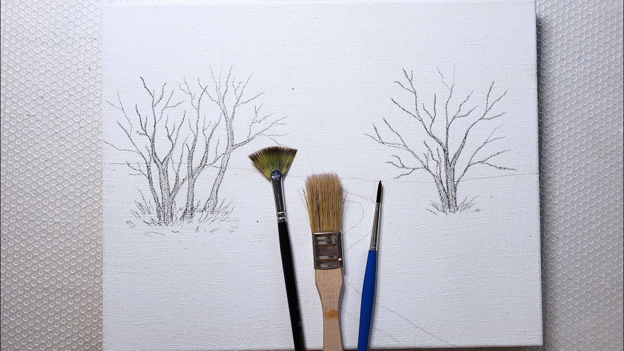 Field Of Flowers/ Landscape/ Relaxing Acrylic Painting