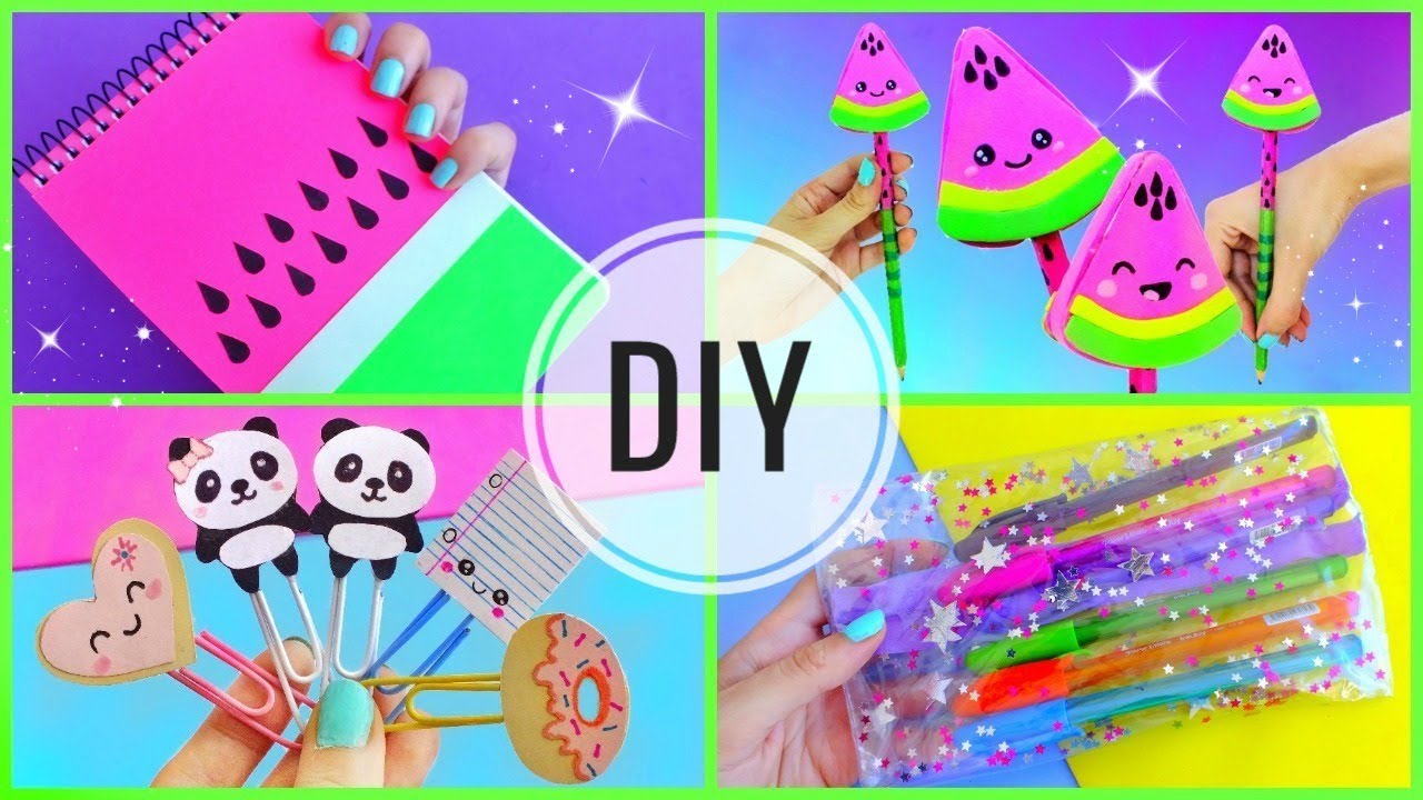 DIY ШКОЛЬНЫЕ ПРИНАДЛЕЖНОСТИ