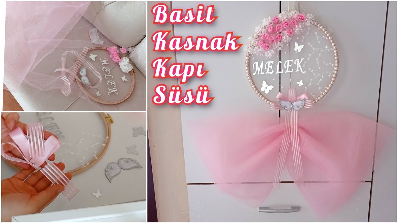 Kolay Kasnak Kapı Süsü Yapımı /Kendin Yap/  Meleğim için ❤️🤰