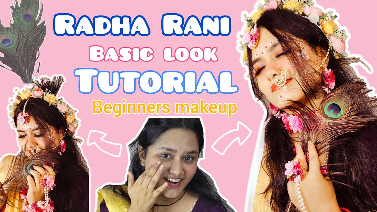 Recreating Radha Rani look!! BEGINNERS MAKEUP | Step by step guide #recreating #radharanilook #grwm