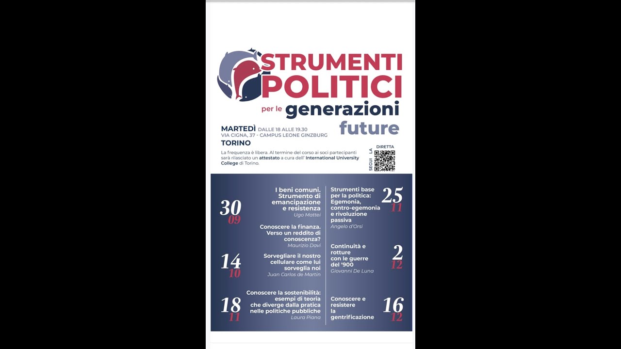 6/6 STRUMENTI POLITICI PER LE GENERAZIONI FUTURE