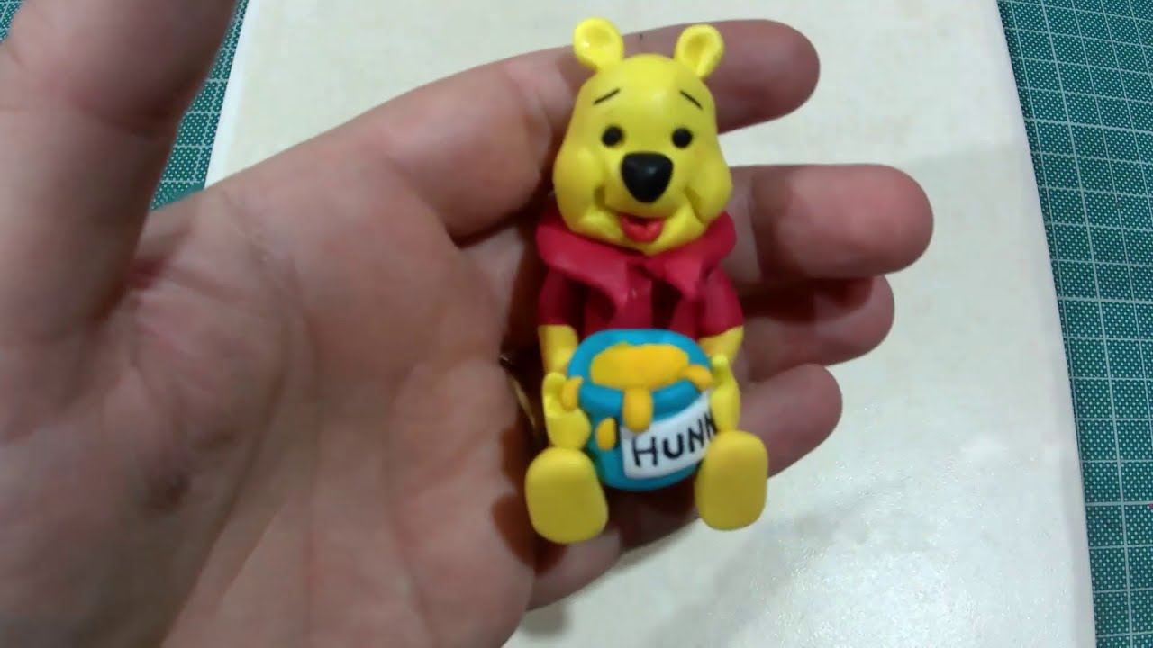 Bear Winnie | Polymer clay diy easy | Clay art - Vicky25Crafts