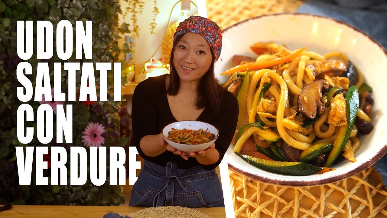 UDON SALTATI CON VERDURE | ricetta velocissima!