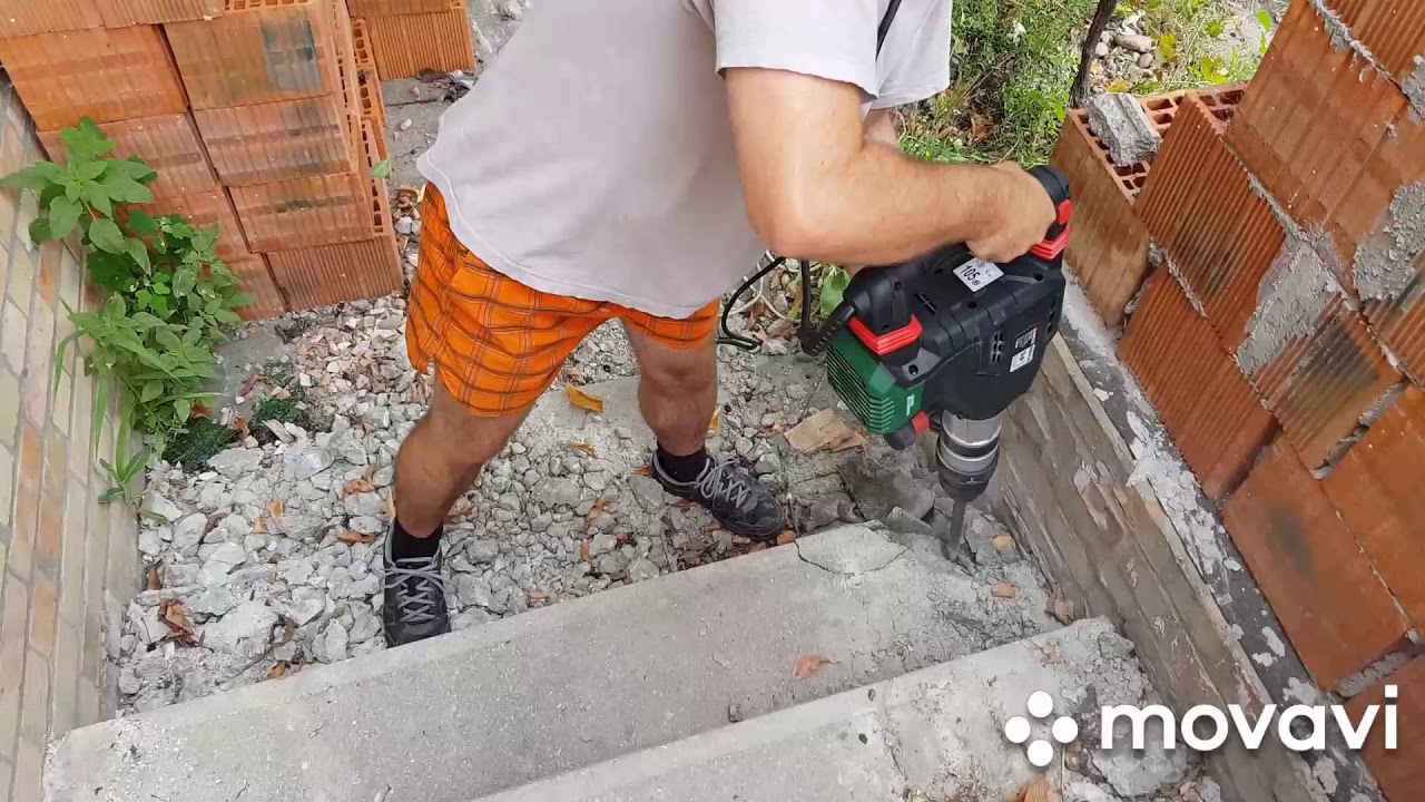 Parkside Pah 1700 B2 bontó kalapács teszt, demolition hammer test