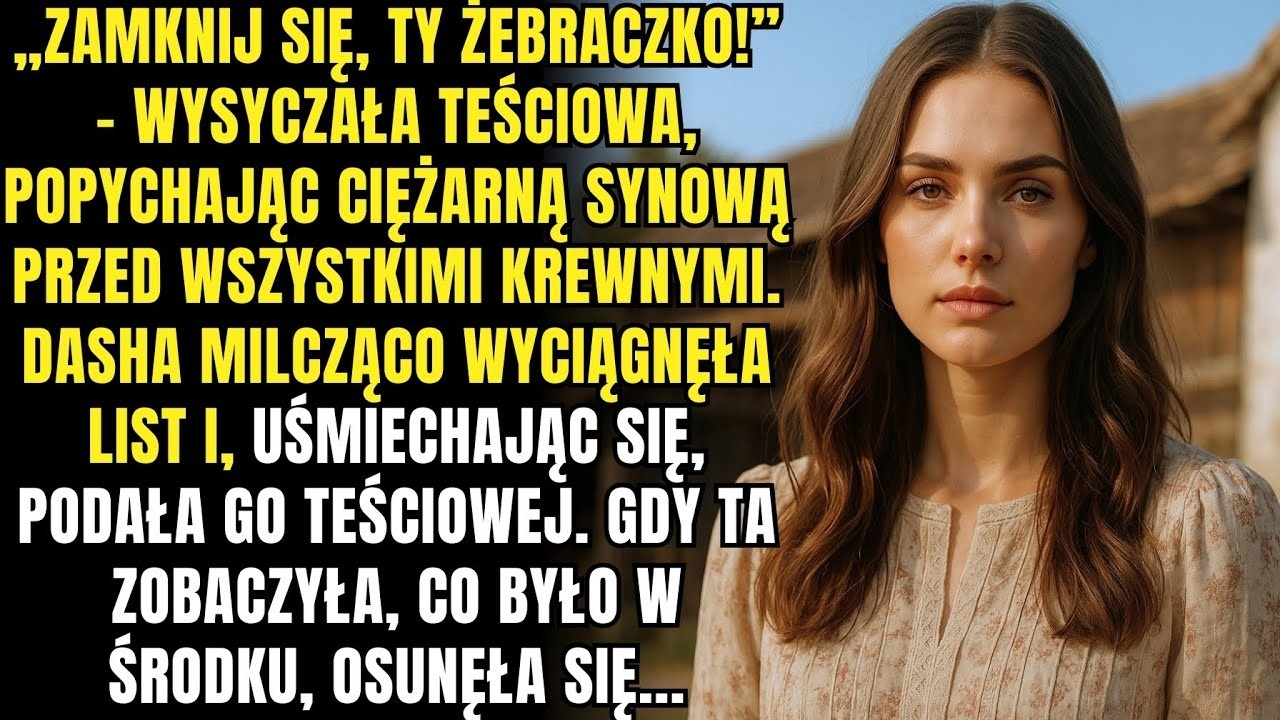 Moja teściowa powiedziała  „W poniedziałek o 10 00 u notariusza sprzedaję twoją daczę – musisz