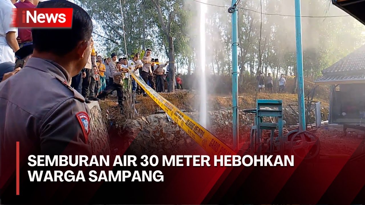 Fenomena Semburan Air 30 Meter di Sampang Madura, Jadi Wisata Dadakan!