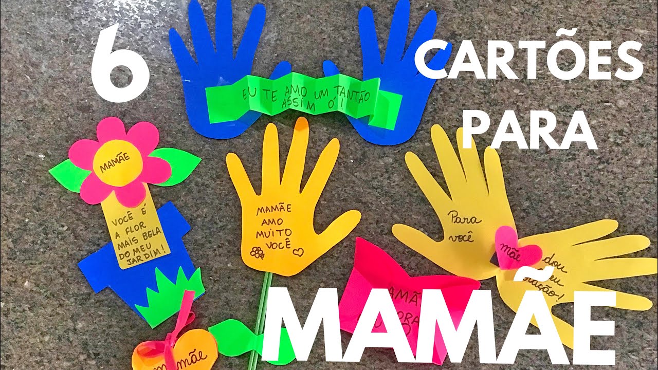 6 CARTÕES PARA MAMÃE ♡