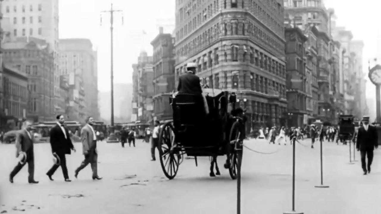 Нью Йорк в 1911 году. New York city in 1911.