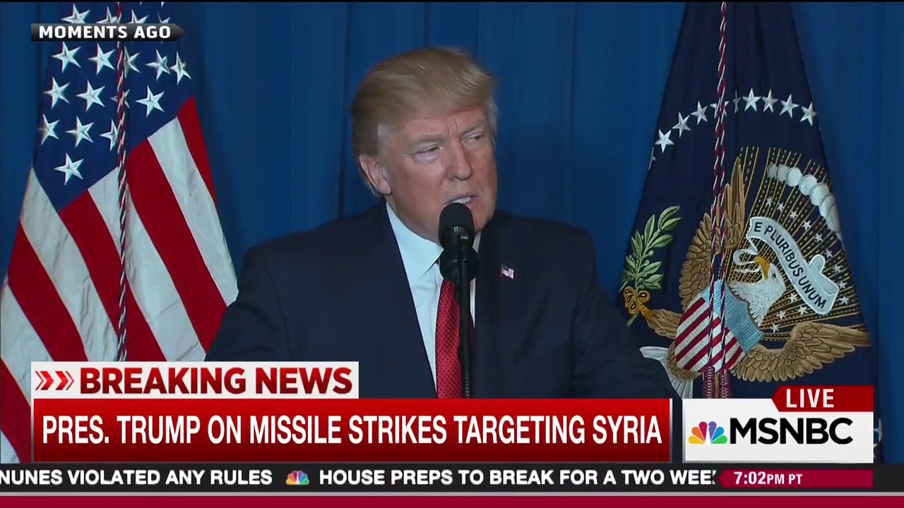President Trump  Bashar al Assad Choked Out The Lives Of Innocent Syrians