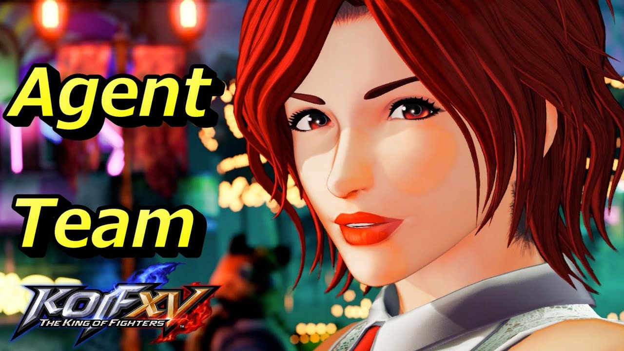 【KOF XV】【KOF15】エージェントチーム（ブルー・マリー 、ヴァネッサ、ルオン）ストーリモード エンディングまで　初見プレイ　ネタばれ注意！