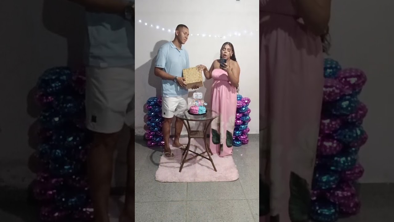 Chá de revelação pra saber um sexo do bebê 