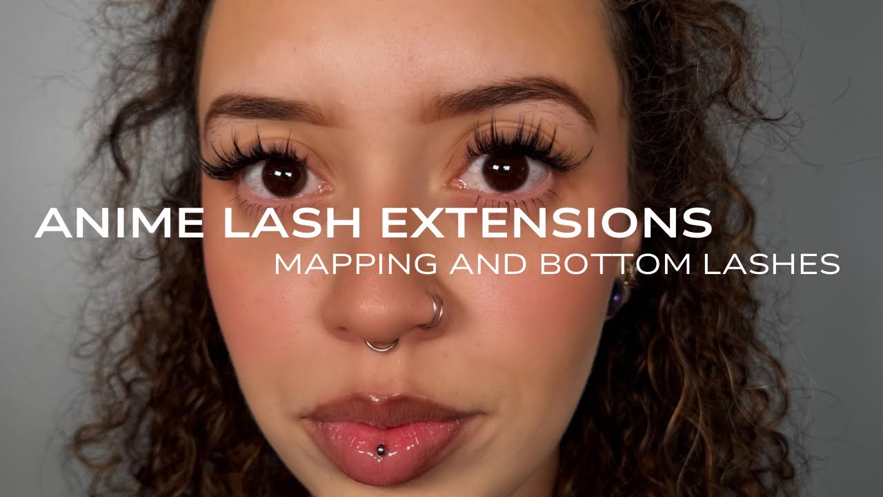 Anime Lash Set Tutorial and Mapping | Bottom Eyelash Extensions