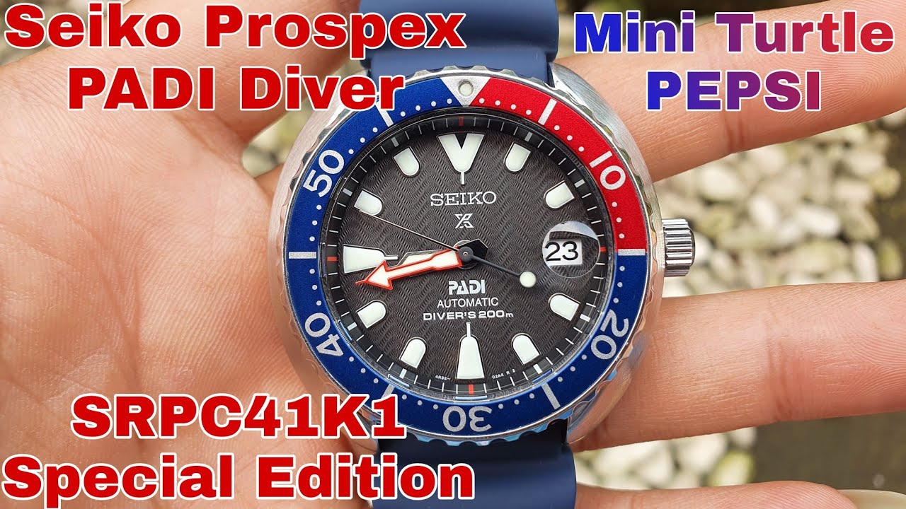 SOLD SEIKO PROSPEX SRPC41K1 PADI DIVER SPECIAL EDITION MINI TURTLE PEPSI FOLLOW IG LakoneWatch