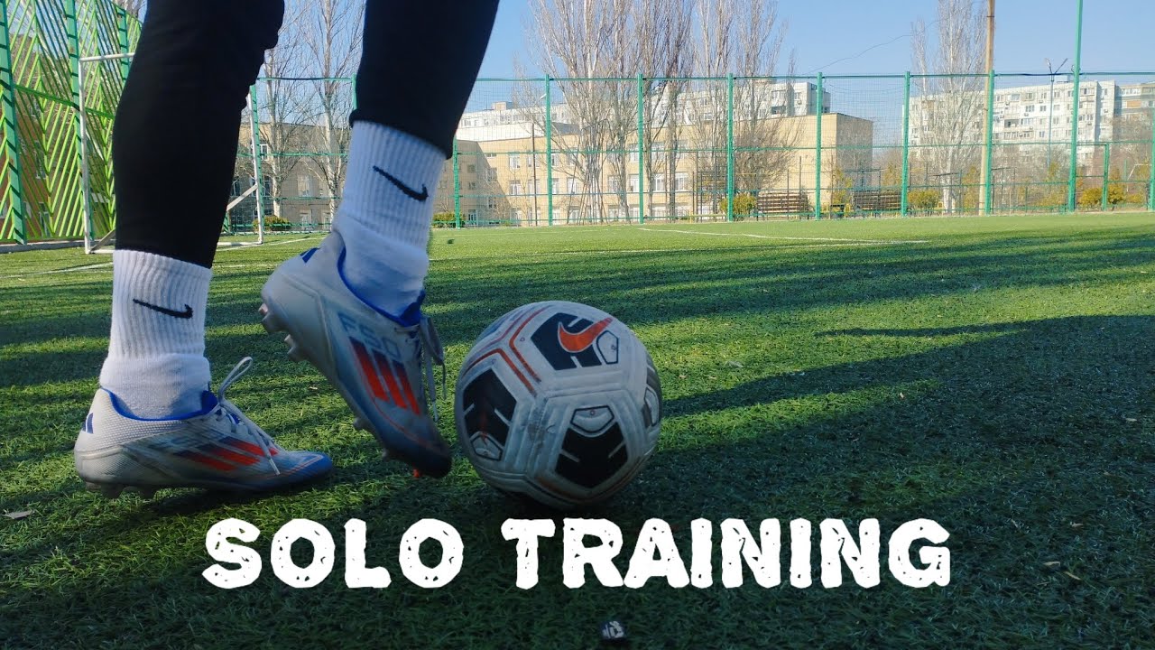 Solo training session in adidas F50