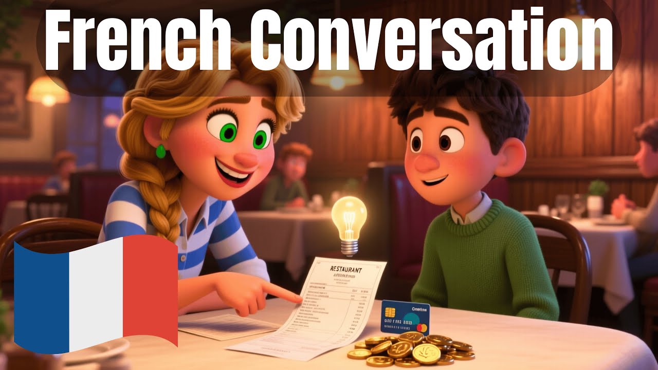 Learn French Conversation: Paying at a Restaurant (Easy Dialogue)