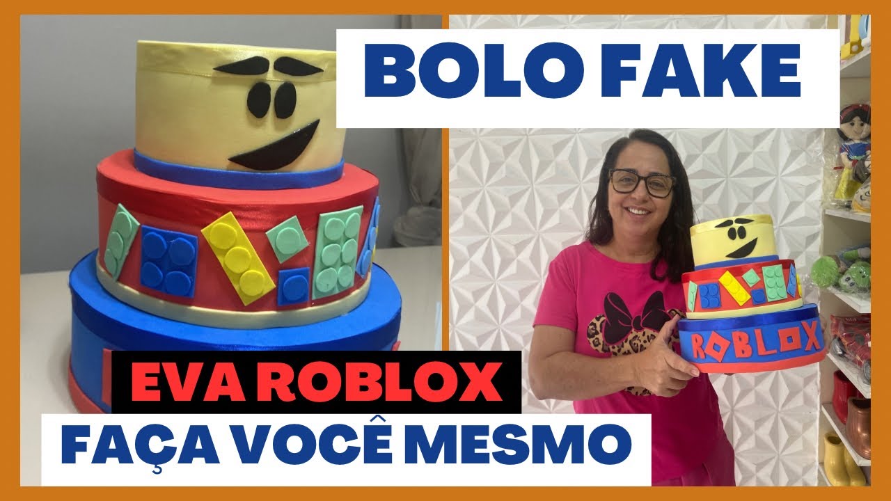 COMO FAZER BOLO FAKE EVA DO ROBLOX FÁCIL